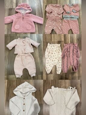 Baby Girls outfit bundle 0-3 months fall / winter. - 12 pieces!